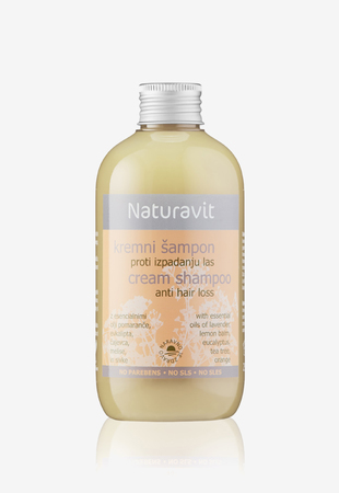 Naturavit Šampon za lase Kremni šampon proti izpadanju 250 ml