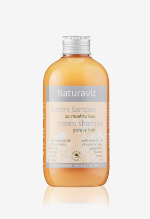 Naturavit Šampon za lase Kremni šampon za mastne lase 250 ml